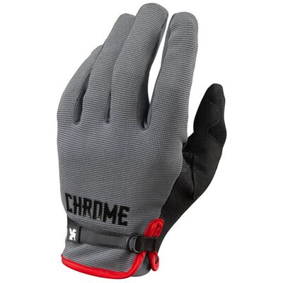 Chrome Industries Cycling Gloves 2.0 Grey Unisex - Rukavice Chrome - Sivá - AC-229-GYBK-NA-M - Size: M M unisex Chrome Industries Cycling Gloves 2.0 Grey Unisex - Rukavice Chrome - Sivá - AC-229-GYBK-NA-M - Size: M M unisex