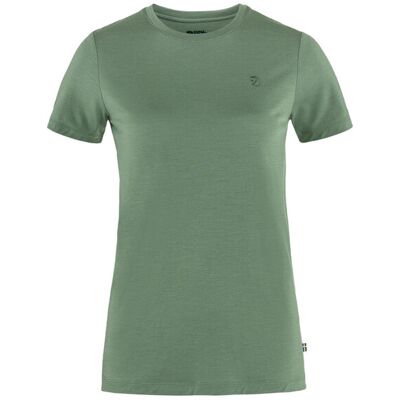 Fjällräven Abisko Wool SS W Green Dámske - Tričká Fjällräven - Zelená - F84101-614-S - Size: S S female Fjällräven Abisko Wool SS W Green Dámske - Tričká Fjällräven - Zelená - F84101-614-S - Size: S S female