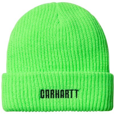 Carhartt WIP Industry Beanie Lumo Green Unisex - Čiapky Carhartt WIP - Zelená - I034368_2N7_XX-One-size - Size: One size One size unisex Carhartt WIP Industry Beanie Lumo Green Unisex - Čiapky Carhartt WIP - Zelená - I034368_2N7_XX-One-size - Size: One size One size unisex