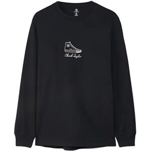 Converse Icon Signature Long Sleeve T-Shirt Pánske - Tričká Converse - Čierna - 10023637-A01-M - Size: M M male Converse Icon Signature Long Sleeve T-Shirt Pánske - Tričká Converse - Čierna - 10023637-A01-M - Size: M M male
