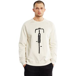 Dedicated Sweatshirt Malmoe Bike Front Oat White Pánske - Mikiny a mikiny s kapucou Dedicated - Biela - 20556-L - Size: L L male Dedicated Sweatshirt Malmoe Bike Front Oat White Pánske - Mikiny a mikiny s kapucou Dedicated - Biela - 20556-L - Size: L L male