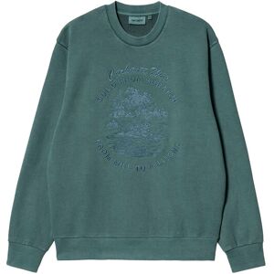 Carhartt WIP Bayou Sweatshirt Botanic Pánske - Mikiny a mikiny s kapucou Carhartt WIP - Zelená - I031818_1D7_GD-M - Size: M M male Carhartt WIP Bayou Sweatshirt Botanic Pánske - Mikiny a mikiny s kapucou Carhartt WIP - Zelená - I031818_1D7_GD-M - Size: M M male