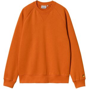 Carhartt WIP Chase Sweat Tirmeric Pánske - Mikiny a mikiny s kapucou Carhartt WIP - Oranžová - I033660_2GP_XX-S - Size: S S male Carhartt WIP Chase Sweat Tirmeric Pánske - Mikiny a mikiny s kapucou Carhartt WIP - Oranžová - I033660_2GP_XX-S - Size: S S male