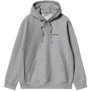 Carhartt WIP Hooded American Script Sweat Grey Heather Pánske - Mikiny a mikiny s kapucou Carhartt WIP - Sivá - I028279_V6_XX-M - Size: M M male Carhartt WIP Hooded American Script Sweat Grey Heather Pánske - Mikiny a mikiny s kapucou Carhartt WIP - Sivá - I028279_V6_XX-M - Size: M M male