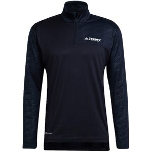 adidas Terrex Multi Half-zip Pánske - Mikiny a mikiny s kapucou adidas Performance - Čierna - H53391-S - Size: S S male adidas Terrex Multi Half-zip Pánske - Mikiny a mikiny s kapucou adidas Performance - Čierna - H53391-S - Size: S S male