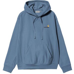 Carhartt WIP Hooded American Script Sweat Blue Pánske - Mikiny a mikiny s kapucou Carhartt WIP - Modrá - I028279_1YI_XX-L - Size: L L male Carhartt WIP Hooded American Script Sweat Blue Pánske - Mikiny a mikiny s kapucou Carhartt WIP - Modrá - I028279_1YI_XX-L - Size: L L male
