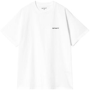Carhartt WIP S/S Script Embroidery T-Shirt White Pánske - Tričká Carhartt WIP - Biela - I030435_00A_XX-S - Size: S S male Carhartt WIP S/S Script Embroidery T-Shirt White Pánske - Tričká Carhartt WIP - Biela - I030435_00A_XX-S - Size: S S male