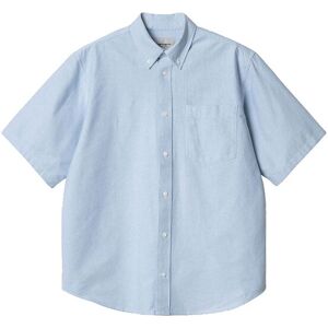 Carhartt WIP S/S Braxton Shirt Blue Pánske - Košeľa Carhartt WIP - Modrá - I031454_1ON_XX-L - Size: L L male Carhartt WIP S/S Braxton Shirt Blue Pánske - Košeľa Carhartt WIP - Modrá - I031454_1ON_XX-L - Size: L L male