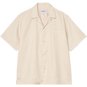 Carhartt WIP S/S Delray Shirt Offwhite Pánske - Košeľa Carhartt WIP - Krémová - I031465_3M7_XX-M - Size: M M male Carhartt WIP S/S Delray Shirt Offwhite Pánske - Košeľa Carhartt WIP - Krémová - I031465_3M7_XX-M - Size: M M male