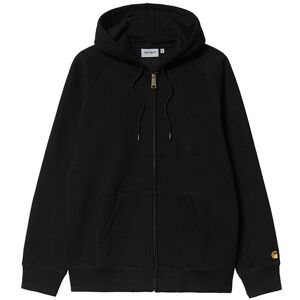 Carhartt WIP Hooded Chase Jacket Black Pánske - Mikiny a mikiny s kapucou Carhartt WIP - Čierna - I033664_00F_XX-L - Size: L L male Carhartt WIP Hooded Chase Jacket Black Pánske - Mikiny a mikiny s kapucou Carhartt WIP - Čierna - I033664_00F_XX-L - Size: L L male