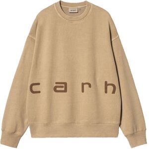 Carhartt WIP Felt Script Sweat Peanut Pánske - Mikiny a mikiny s kapucou Carhartt WIP - Hnedá - I034041_2J8_GD-M - Size: M M male Carhartt WIP Felt Script Sweat Peanut Pánske - Mikiny a mikiny s kapucou Carhartt WIP - Hnedá - I034041_2J8_GD-M - Size: M M male