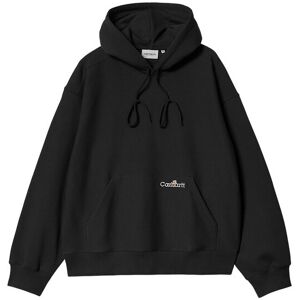 Carhartt WIP Hooded Label Script Sweat Black Pánske - Mikiny a mikiny s kapucou Carhartt WIP - Čierna - I034430_89_XX-M - Size: M M male Carhartt WIP Hooded Label Script Sweat Black Pánske - Mikiny a mikiny s kapucou Carhartt WIP - Čierna - I034430_89_XX-M - Size: M M male