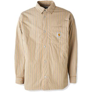 Carhartt WIP Grimsby Shirt Jacket Pánske - Košeľa Carhartt WIP - Hnedá - I035156_30N_XX-XL - Size: XL XL male Carhartt WIP Grimsby Shirt Jacket Pánske - Košeľa Carhartt WIP - Hnedá - I035156_30N_XX-XL - Size: XL XL male
