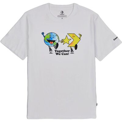 Converse Renew Together We Can Tee White Pánske - Tričká Converse - Biela - 10023059-A02-S - Size: S S male Converse Renew Together We Can Tee White Pánske - Tričká Converse - Biela - 10023059-A02-S - Size: S S male