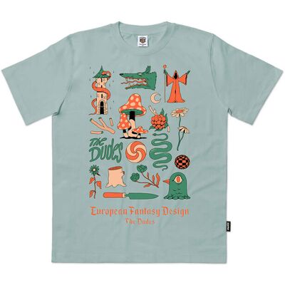 The Dudes European Fantasy Design Classic T-Shirt Aloe Pánske - Tričká The Dudes - Tyrkysová - 10073103-M - Size: M M male The Dudes European Fantasy Design Classic T-Shirt Aloe Pánske - Tričká The Dudes - Tyrkysová - 10073103-M - Size: M M male