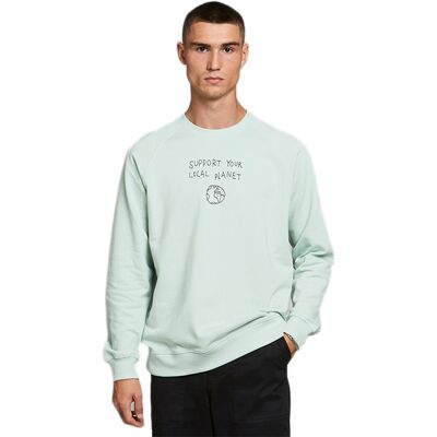 Dedicated Sweatshirt Malmoe Local Planet Mint Pánske - Mikiny a mikiny s kapucou Dedicated - Zelená - 18337-S - Size: S S male Dedicated Sweatshirt Malmoe Local Planet Mint Pánske - Mikiny a mikiny s kapucou Dedicated - Zelená - 18337-S - Size: S S male