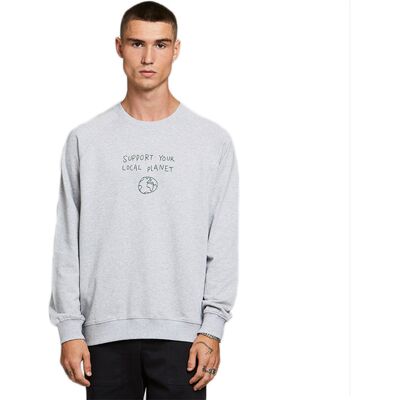 Dedicated Sweatshirt Malmoe Local Planet Grey Melange Pánske - Mikiny a mikiny s kapucou Dedicated - Sivá - 18338-S - Size: S S male Dedicated Sweatshirt Malmoe Local Planet Grey Melange Pánske - Mikiny a mikiny s kapucou Dedicated - Sivá - 18338-S - Size: S S male