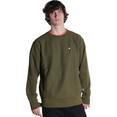 Champion Crewneck Sweatshirt Green Pánske - Mikiny a mikiny s kapucou Champion - Zelená - 216495-GS556-M - Size: M M male Champion Crewneck Sweatshirt Green Pánske - Mikiny a mikiny s kapucou Champion - Zelená - 216495-GS556-M - Size: M M male