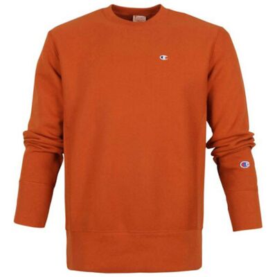 Champion Crewneck Sweatshirt Brown Pánske - Mikiny a mikiny s kapucou Champion - Oranžová - 216495-MS053-M - Size: M M male Champion Crewneck Sweatshirt Brown Pánske - Mikiny a mikiny s kapucou Champion - Oranžová - 216495-MS053-M - Size: M M male