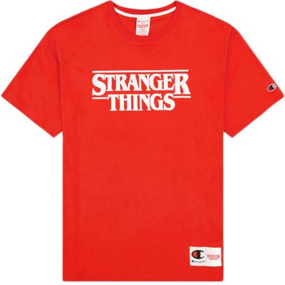 Champion x Stranger Things Men´s T-Shirt Red Pánske - Tričká Champion - Červená - 217791-RS033-L - Size: L L male Champion x Stranger Things Men´s T-Shirt Red Pánske - Tričká Champion - Červená - 217791-RS033-L - Size: L L male