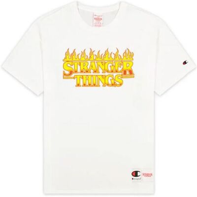 Champion x Stranger Things Men´s T-Shirt White 217791-WW007 Pánske - Tričká Champion - Biela - 217791-WW007-L - Size: L L male Champion x Stranger Things Men´s T-Shirt White 217791-WW007 Pánske - Tričká Champion - Biela - 217791-WW007-L - Size: L L male