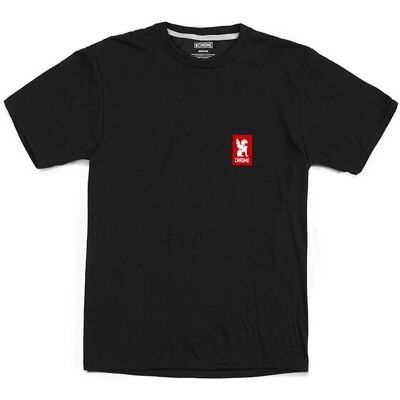 Chrome Industries Vertical Logo Tee Black Pánske - Tričká Chrome - Čierna - AP-459-BKRD-NA-M - Size: M M male Chrome Industries Vertical Logo Tee Black Pánske - Tričká Chrome - Čierna - AP-459-BKRD-NA-M - Size: M M male