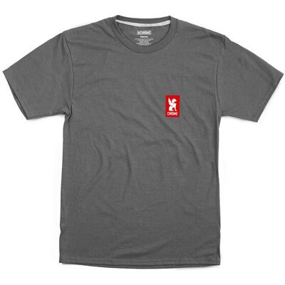 Chrome Industries Vertical Logo Tee Grey Pánske - Tričká Chrome - Sivá - AP-459-CHRD-NA-XL - Size: XL XL male Chrome Industries Vertical Logo Tee Grey Pánske - Tričká Chrome - Sivá - AP-459-CHRD-NA-XL - Size: XL XL male