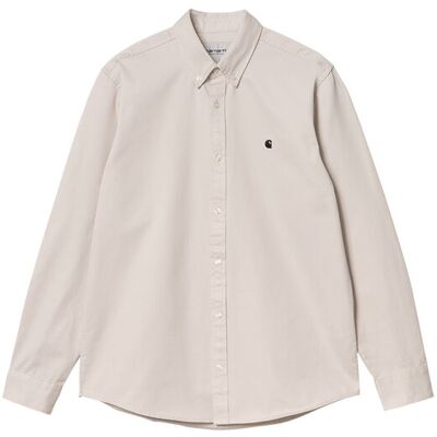 Carhartt WIP L/S Madison Cord Shirt Moonbeam Pánske - Košeľa Carhartt WIP - Krémová - I023339_2DU_XX-S - Size: S S male Carhartt WIP L/S Madison Cord Shirt Moonbeam Pánske - Košeľa Carhartt WIP - Krémová - I023339_2DU_XX-S - Size: S S male