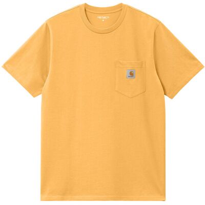 Carhartt WIP S/S Pocket T-Shirt Winter Spice Pánske - Tričká Carhartt WIP - Žltá - I030434_2BW_XX-S - Size: S S male Carhartt WIP S/S Pocket T-Shirt Winter Spice Pánske - Tričká Carhartt WIP - Žltá - I030434_2BW_XX-S - Size: S S male