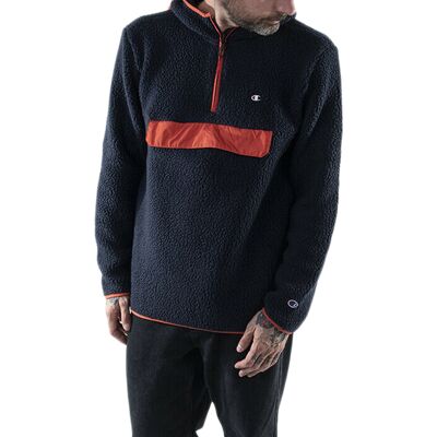 Champion Hooded Half Zip Top Pánske - Mikiny a mikiny s kapucou Champion - Modrá - 215115_F20_BS501-M - Size: M M male Champion Hooded Half Zip Top Pánske - Mikiny a mikiny s kapucou Champion - Modrá - 215115_F20_BS501-M - Size: M M male