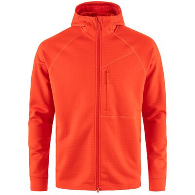 Fjällräven Abisko Grid Fleece Hoodie M Red Pánske - Mikiny a mikiny s kapucou Fjällräven - Červená - F12600228-214-L - Size: L L male Fjällräven Abisko Grid Fleece Hoodie M Red Pánske - Mikiny a mikiny s kapucou Fjällräven - Červená - F12600228-214-L - Size: L L male