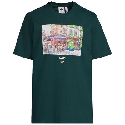 adidas Paint Paris Tee Green HY2069 Pánske - Tričká adidas Originals - Zelená - HY2069-XL - Size: XL XL male adidas Paint Paris Tee Green HY2069 Pánske - Tričká adidas Originals - Zelená - HY2069-XL - Size: XL XL male