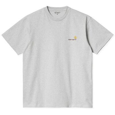 Carhartt WIP S/S American Script T-Shirt Grey Pánske - Tričká Carhartt WIP - Sivá - I029956_482_XX-L - Size: L L male Carhartt WIP S/S American Script T-Shirt Grey Pánske - Tričká Carhartt WIP - Sivá - I029956_482_XX-L - Size: L L male