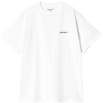 Carhartt WIP S/S Script Embroidery T-Shirt White Pánske - Tričká Carhartt WIP - Biela - I030435_00A_XX-S - Size: S S male Carhartt WIP S/S Script Embroidery T-Shirt White Pánske - Tričká Carhartt WIP - Biela - I030435_00A_XX-S - Size: S S male