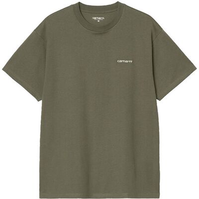 Carhartt WIP S/S Script Embroidery T-Shirt Green Pánske - Tričká Carhartt WIP - Zelená - I030435_3LU_XX-L - Size: L L male Carhartt WIP S/S Script Embroidery T-Shirt Green Pánske - Tričká Carhartt WIP - Zelená - I030435_3LU_XX-L - Size: L L male