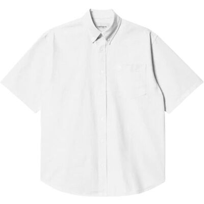 Carhartt WIP S/S Braxton T-SHIRT Pánske - Košeľa Carhartt WIP - Biela - I031454_0MG_XX-L - Size: L L male Carhartt WIP S/S Braxton T-SHIRT Pánske - Košeľa Carhartt WIP - Biela - I031454_0MG_XX-L - Size: L L male
