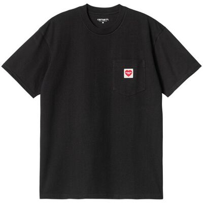 Carhartt WIP S/S Pocket Heart T-Shirt Black Pánske - Tričká Carhartt WIP - Čierna - I032128_1V2_XX-XL - Size: XL XL male Carhartt WIP S/S Pocket Heart T-Shirt Black Pánske - Tričká Carhartt WIP - Čierna - I032128_1V2_XX-XL - Size: XL XL male