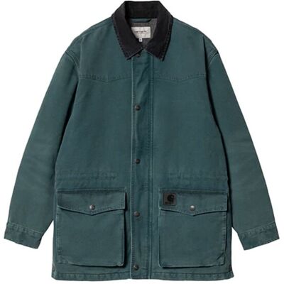 Carhartt WIP OG Santa Fe Coat Deep Lagoon Pánske - Bundy Carhartt WIP - Modrá - I034314_2NC_4O-L - Size: L L male Carhartt WIP OG Santa Fe Coat Deep Lagoon Pánske - Bundy Carhartt WIP - Modrá - I034314_2NC_4O-L - Size: L L male