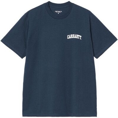 Carhartt WIP S/S University Script T-Shirt Blue Pánske - Tričká Carhartt WIP - Modrá - I034852_2WR_XX-L - Size: L L male Carhartt WIP S/S University Script T-Shirt Blue Pánske - Tričká Carhartt WIP - Modrá - I034852_2WR_XX-L - Size: L L male
