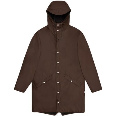 Rains Long Jacket Frame Unisex - Bundy Rains - Hnedá - 12020-23-L - Size: L L unisex Rains Long Jacket Frame Unisex - Bundy Rains - Hnedá - 12020-23-L - Size: L L unisex