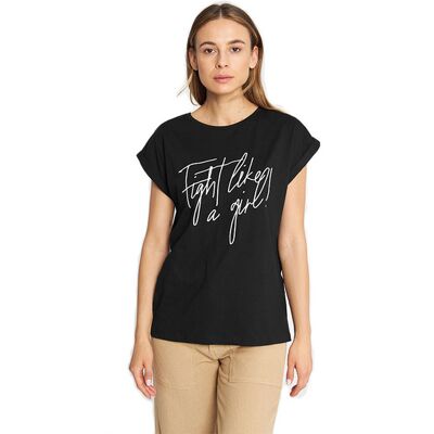 Dedicated T-shirt Visby Fight Dámske - Tričká Dedicated - Čierna - 17007-S - Size: S S female Dedicated T-shirt Visby Fight Dámske - Tričká Dedicated - Čierna - 17007-S - Size: S S female