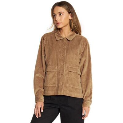 Dedicated Shirt Lima Corduroy Tiger Brown Dámske - Košeľa Dedicated - Hnedá - 20499-S - Size: S S female Dedicated Shirt Lima Corduroy Tiger Brown Dámske - Košeľa Dedicated - Hnedá - 20499-S - Size: S S female