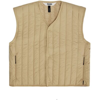 Rains Banja Short Liner W Vest Sand Dámske - Bundy Rains - Svetlohnedá - 21650-24-L - Size: L L female Rains Banja Short Liner W Vest Sand Dámske - Bundy Rains - Svetlohnedá - 21650-24-L - Size: L L female