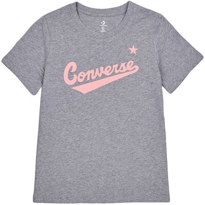 Converse Center Front Nova Classic Tee Grey Dámske - Tričká Converse - Sivá - 10021940-A06-S - Size: S S female Converse Center Front Nova Classic Tee Grey Dámske - Tričká Converse - Sivá - 10021940-A06-S - Size: S S female