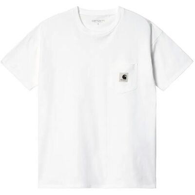 Carhartt WIP W' S/S Pocket T-Shirt White Dámske - Tričká Carhartt WIP - Biela - I032215_02_XX-S - Size: S S female Carhartt WIP W' S/S Pocket T-Shirt White Dámske - Tričká Carhartt WIP - Biela - I032215_02_XX-S - Size: S S female