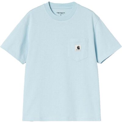 Carhartt WIP W' S/S Pocket T-Shirt Blue Dámske - Tričká Carhartt WIP - Modrá - I032215_3IG_XX-M - Size: M M female Carhartt WIP W' S/S Pocket T-Shirt Blue Dámske - Tričká Carhartt WIP - Modrá - I032215_3IG_XX-M - Size: M M female