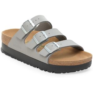 Birkenstock Florida Flex Platform Birko-Flor Narrow Fit Dámske - Sandále Birkenstock - Sivá - 1030567-5.5 - Size: 5.5 5.5 female Birkenstock Florida Flex Platform Birko-Flor Narrow Fit Dámske - Sandále Birkenstock - Sivá - 1030567-5.5 - Size: 5.5 5.5 female