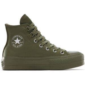 Converse Chuck Taylor All Star Lift Platform Leather Green A12968C Dámske - Tenisky Converse - Zelená - A12968C-6.5 - Size: 6.5 6.5 female Converse Chuck Taylor All Star Lift Platform Leather Green A12968C Dámske - Tenisky Converse - Zelená - A12968C-6.5 - Size: 6.5 6.5 female