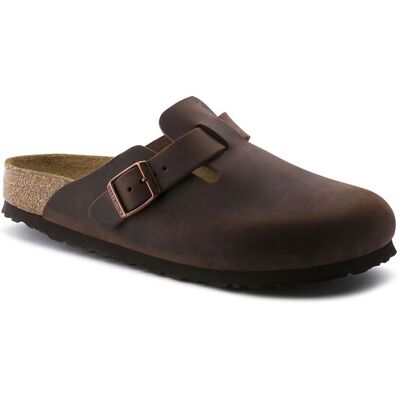 Birkenstock Boston Soft Footbed Oiled Leather Regular Fit Unisex - Sandále Birkenstock - Hnedá - 0159711-9 - Size: 9 9 unisex Birkenstock Boston Soft Footbed Oiled Leather Regular Fit Unisex - Sandále Birkenstock - Hnedá - 0159711-9 - Size: 9 9 unisex