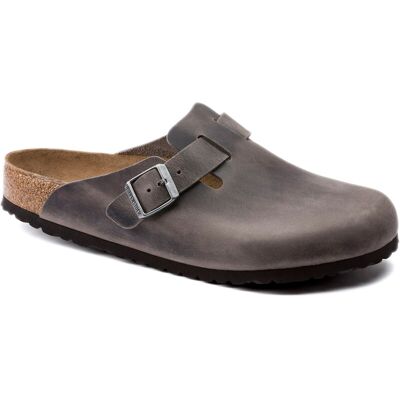 Birkenstock Boston BS Regular Fit Grey 1013255 Pánske - Sandále Birkenstock - Sivá - 1013255-7 - Size: 7 7 male Birkenstock Boston BS Regular Fit Grey 1013255 Pánske - Sandále Birkenstock - Sivá - 1013255-7 - Size: 7 7 male